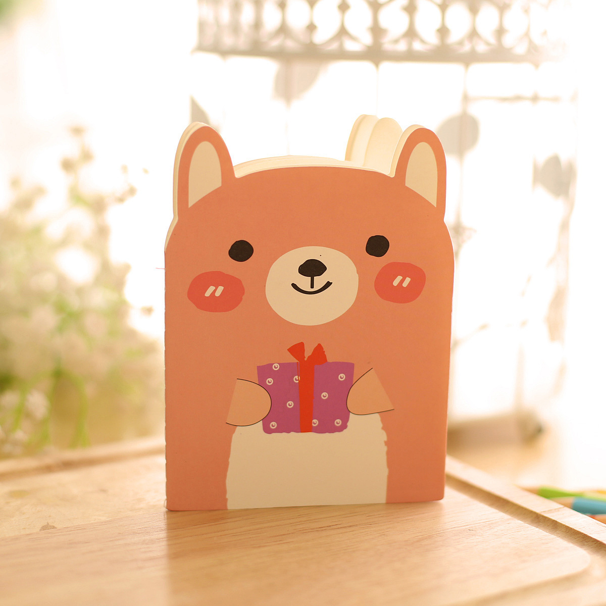 Ears Bear cartoon record small student prize Taobao shop gift Taobao stationery shop source Item Picture