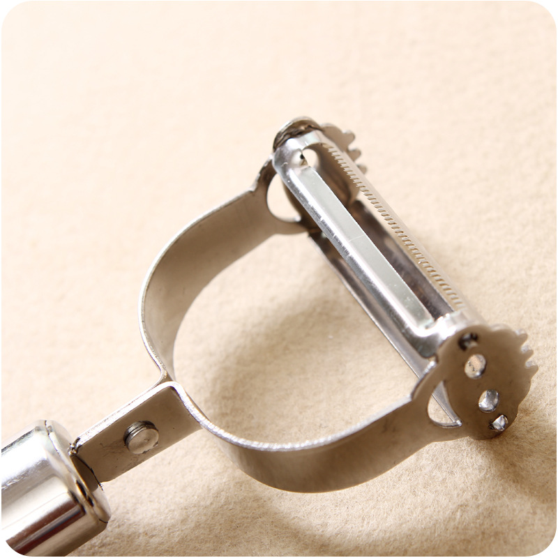 Stainless steel smiley face peeler grater multifunctional double headed fruit paring knife Vegetable fruit and melon planer kitchen gadget details Picture