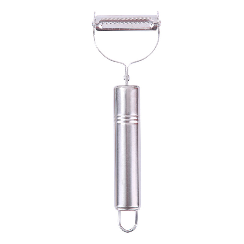 Stainless steel smiley face peeler grater multifunctional double headed fruit paring knife Vegetable fruit and melon planer kitchen gadget Item Picture