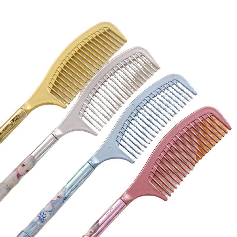 Creative cartoon comb modeling neutral pen black water pen pen neutral pen stationery school supplies wholesale Item Picture
