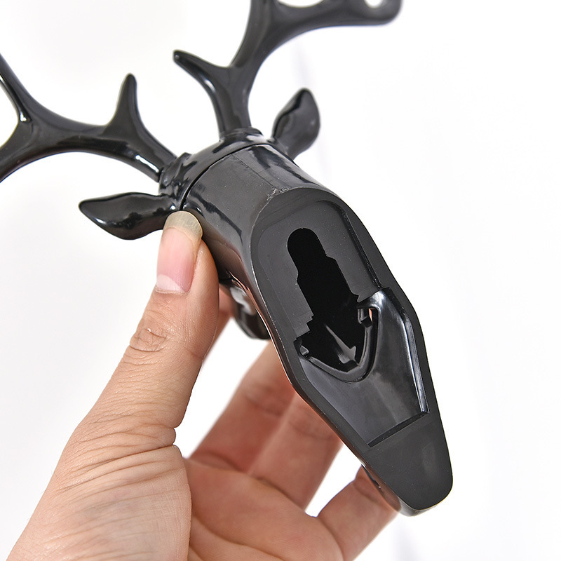 Nordic creative Antler hook wall hanging coat hook fitting room door porch wall decoration key holder free of perforation Specification drawing