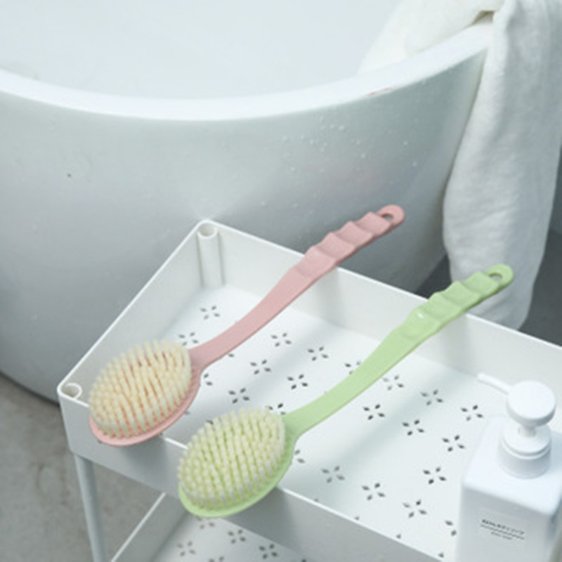 Bathroom massage brush long handle bath brush soft hair bath brush exfoliating brush bath brush on the ground details Picture
