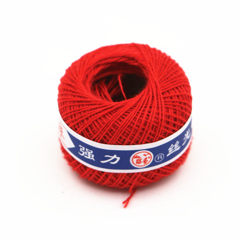 Strong mercerized ball thread 21 3-strand suture thread black, white, red, blue, 4 colors a replacement hair Item Picture