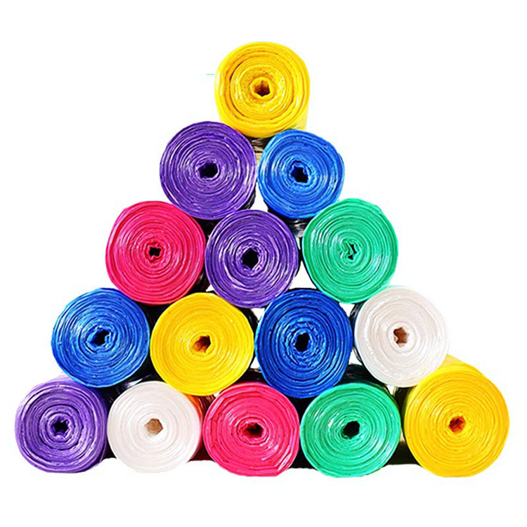 Thickened GARBAGE BAG large PACKAGING kitchen household disposable garbage bag 6 rolls decorated broken color manufacturer direct sales Item Picture