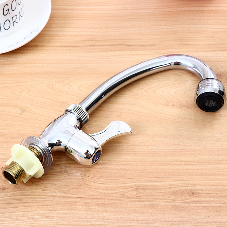 Fengen W9 household stainless steel faucet sink vertical curved quick open column kitchen faucet Application Scenario