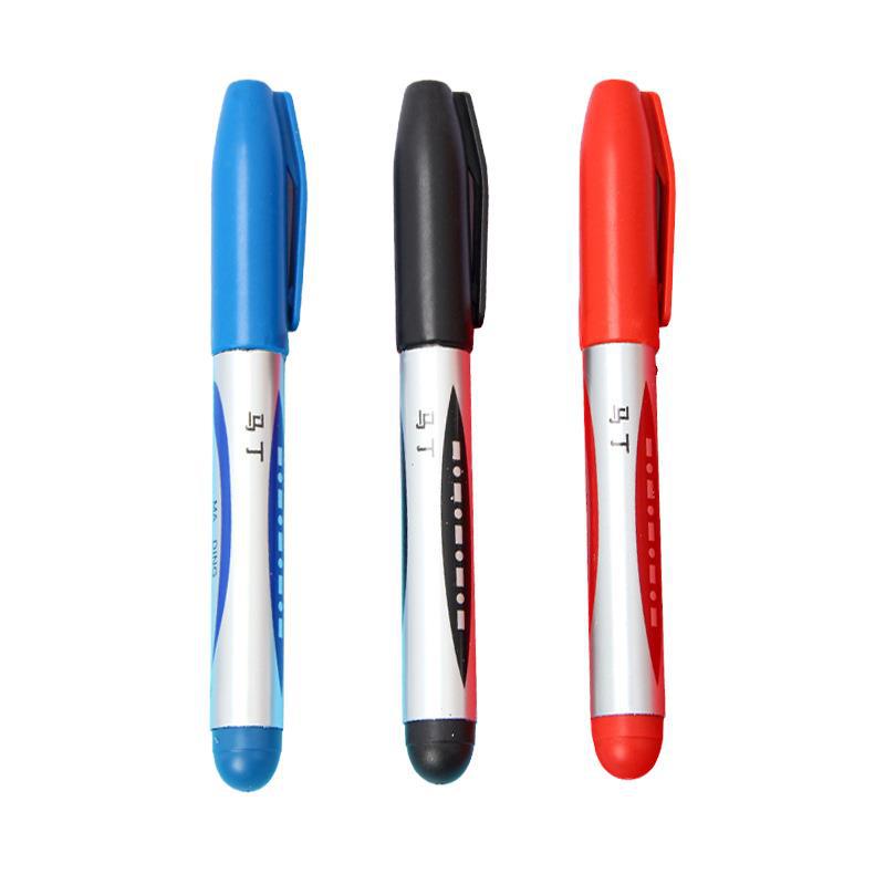 2004 Large capacity red black and blue marker big pen express pen smooth waterproof marker wholesale custom Item Picture