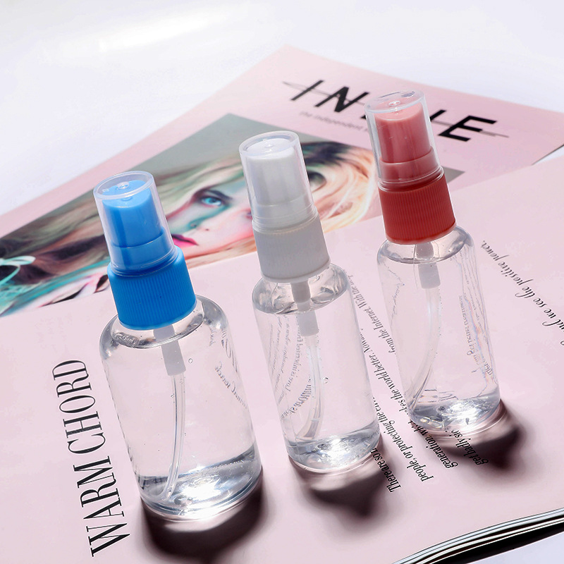 Makeup small spray can 30/50/100ml spray bottle portable refill fine mist spray bottle cartoon small spray bottle transparent T details Picture