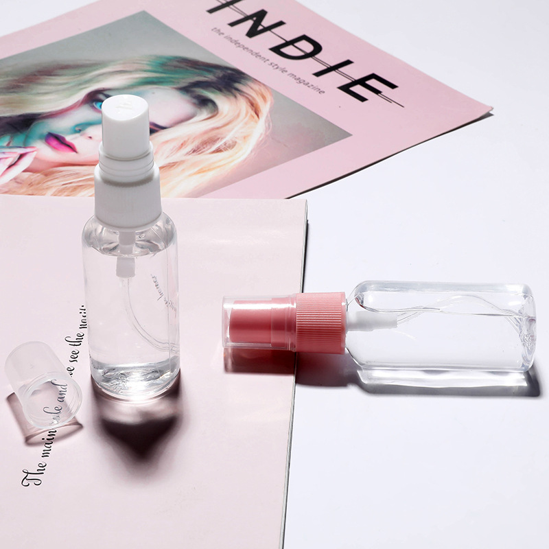 Makeup small spray can 30/50/100ml spray bottle portable refill fine mist spray bottle cartoon small spray bottle transparent T Specification drawing