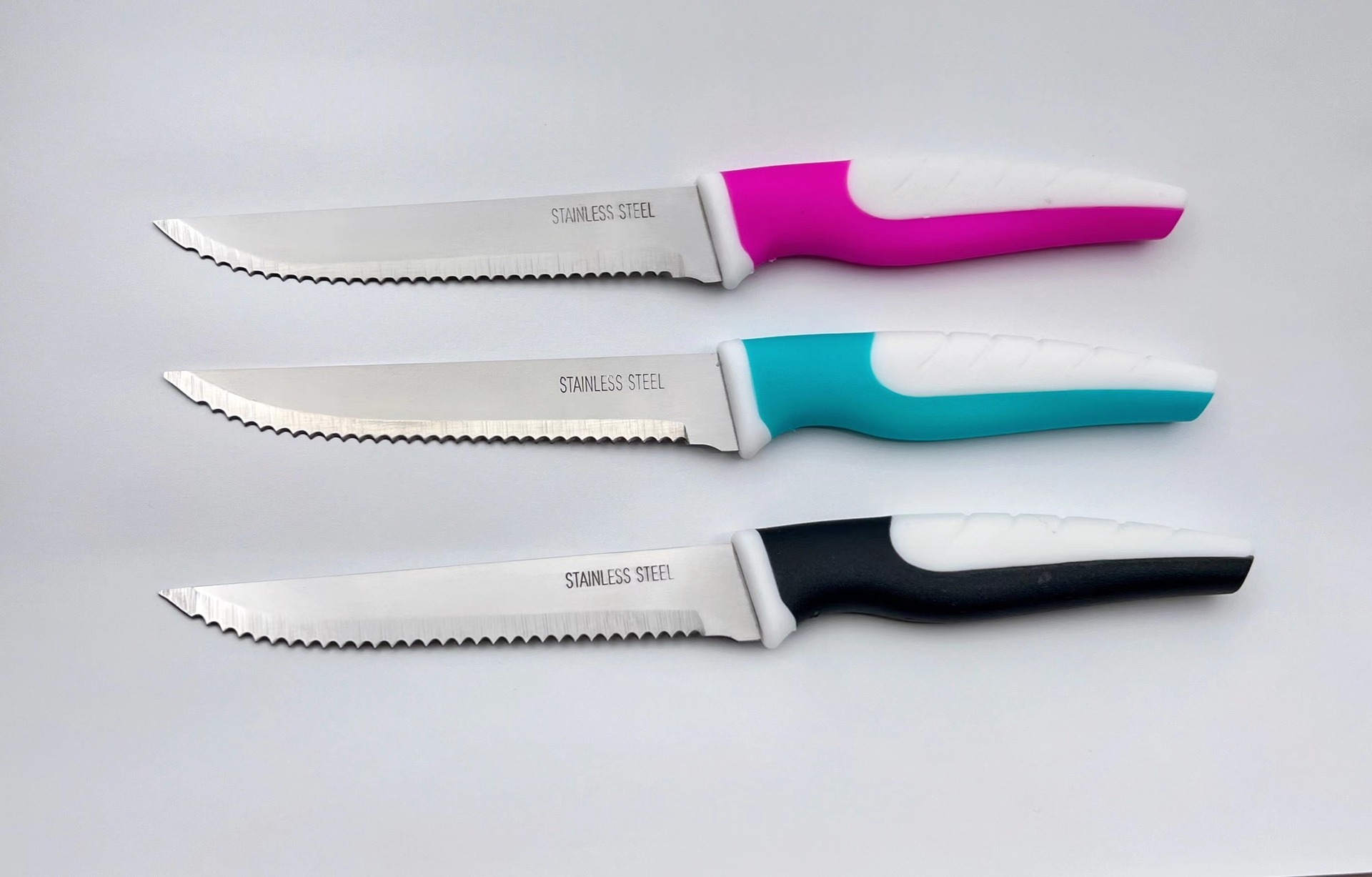 Foreign TRADE DIRECT STAINLESS STEEL KITCHEN knife Western knife home SERrated STEAK KNIFE KITCHEN hotel steak knife set Specification drawing