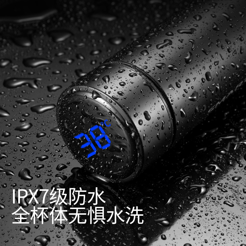 316 stainless steel intelligent thermos cup Touch display temperature water cup Business gift temperature measuring cup custom logo Item Picture