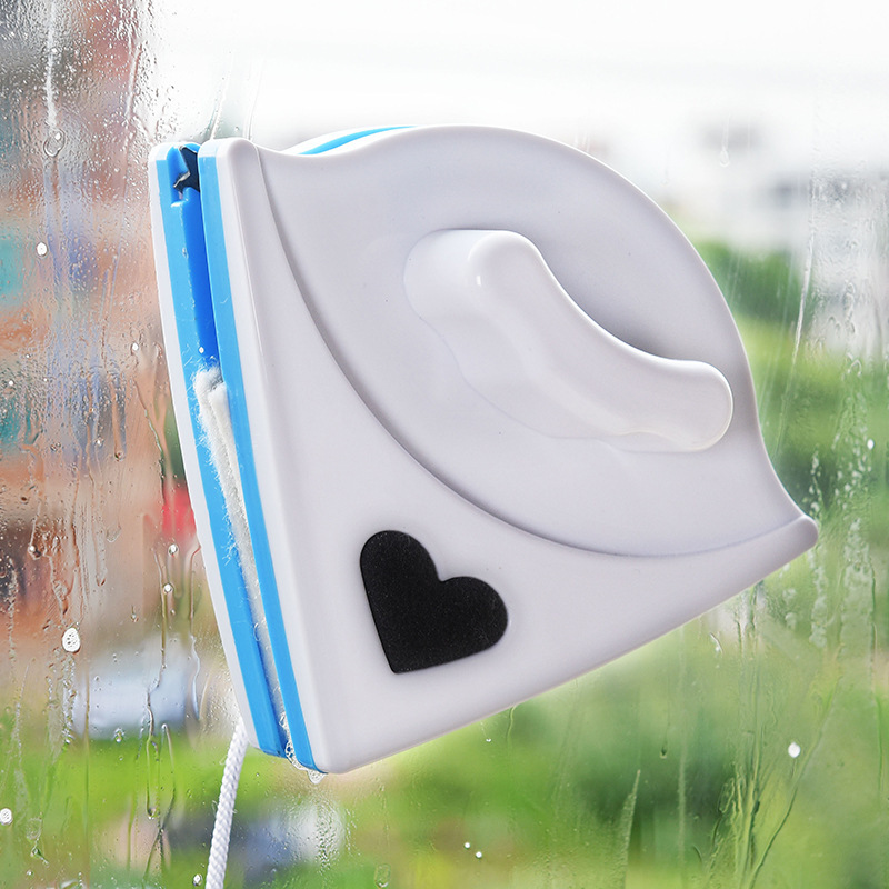Double-sided glass window cleaner triangle multi-function double-sided magnetic glass cleaner glass scraper full figure