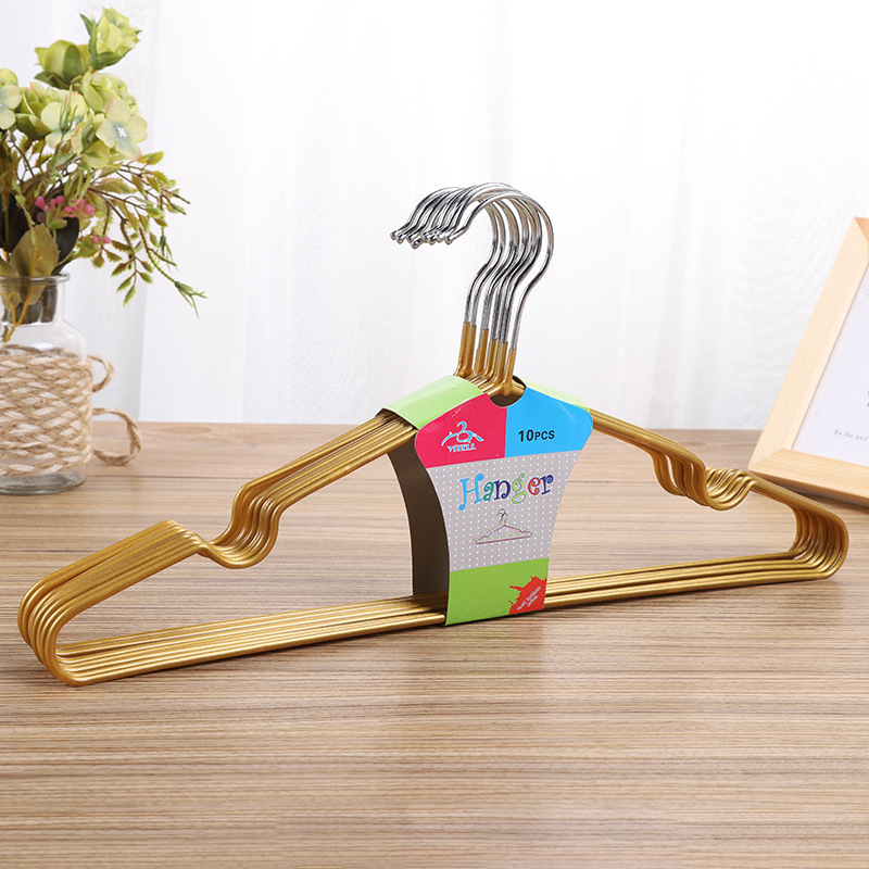 0856 Hot household multi-functional groove non-slip drying clothes hanger fresh simple durable color clothes hanger Application Scenario