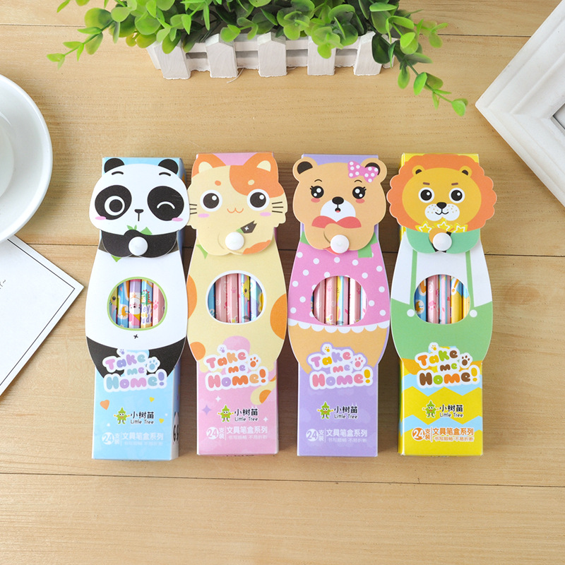 Boxed Sapling pencil set Student Environmental HB Pencil Student stationery pencil school supplies wholesale full figure