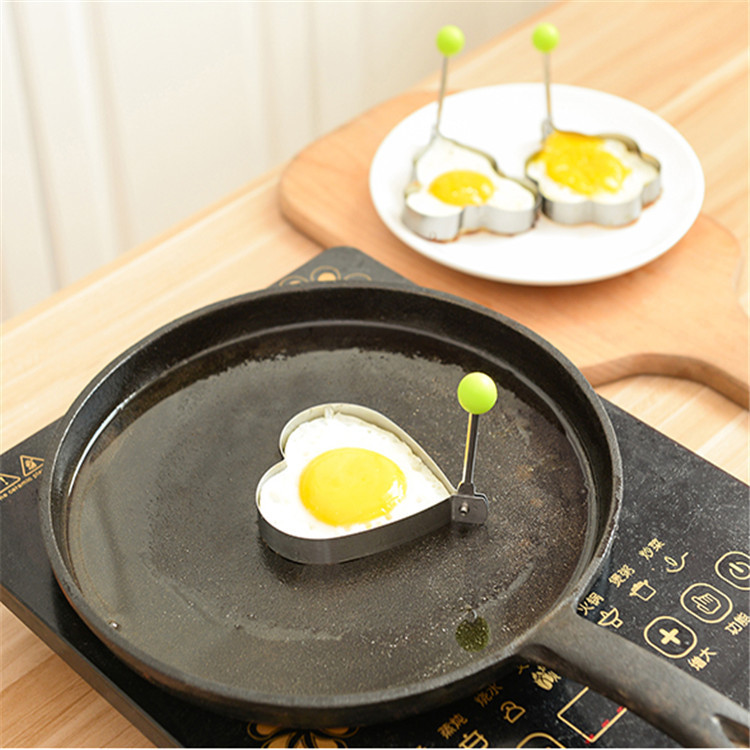 Stainless steel omelet thickening non-stick omelet mould DIY omelet mould Omelet ring kitchen gadget Specification drawing