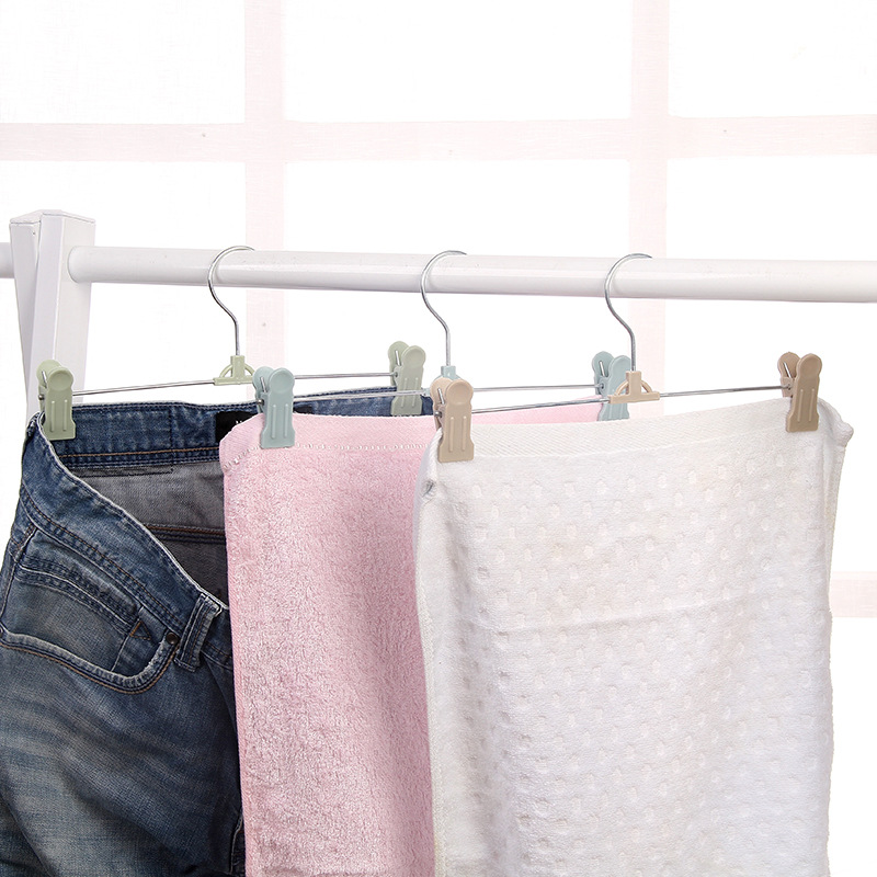 Plastic multifunctional clothes rack wholesale pants clip pants rack can be telescopic adjustment Specification drawing