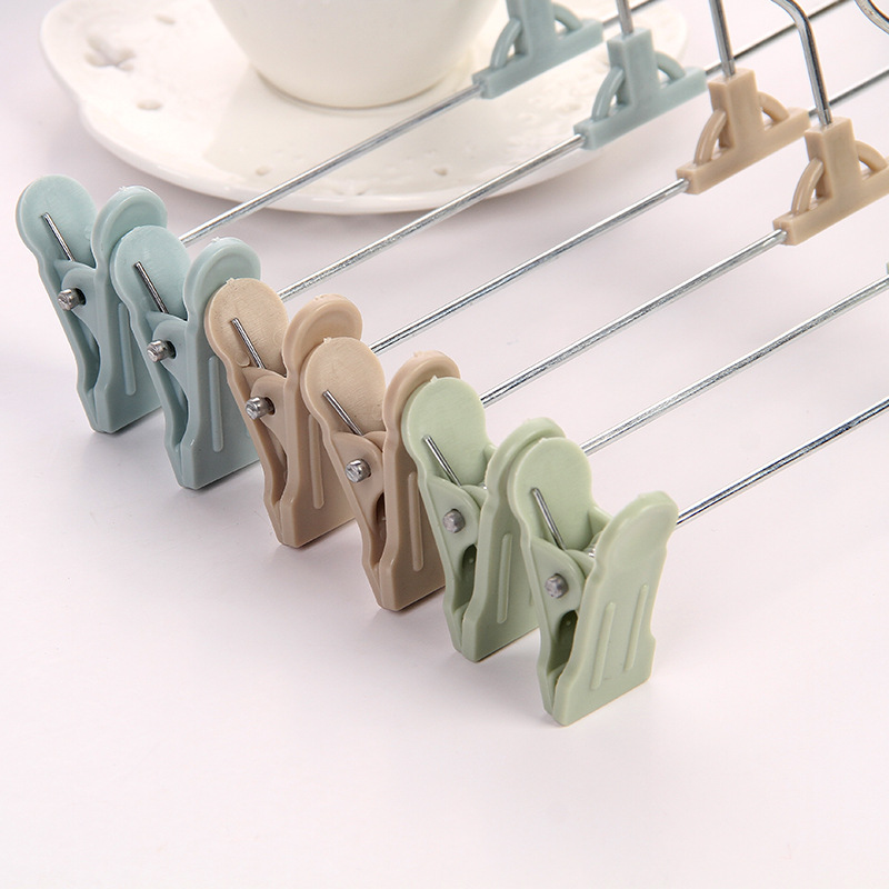 Plastic multifunctional clothes rack wholesale pants clip pants rack can be telescopic adjustment details Picture