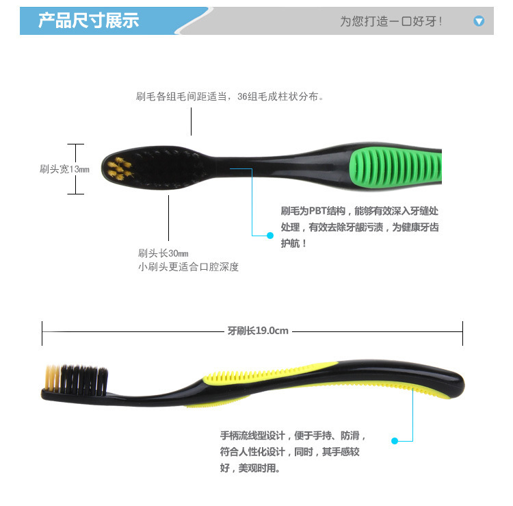 Manufacturers wholesale four gold - grade toothbrush soft hair 4 pack run river's lake place stall source of South Korea toothbrush Application Scenario