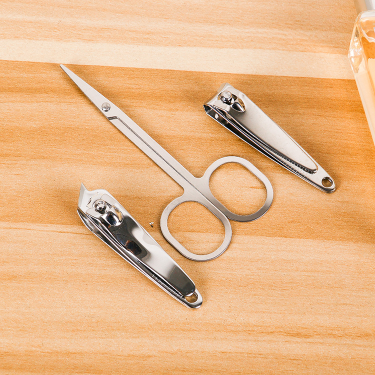 Manufacturers direct nail tools zipper bag 7 sets of nail set decoration nail beauty spot nail scissors set Specification drawing