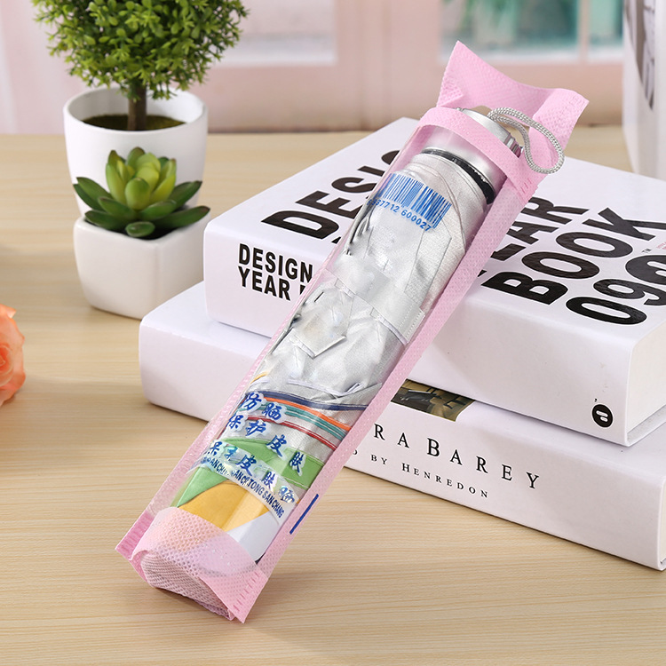 Korean version of creative umbrella manufacturers direct portable rainbow silver glue sunscreen sun umbrella gift AD folding umbrella details Picture