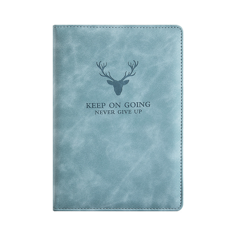 a5 Thickened leather surface simple art notebook Business office meeting notebook can be customized logo Item Picture