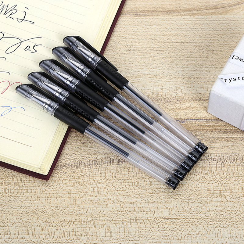 The manufacturer directly supplies European standard neutral pen transparent office ink pen pen 0.5mm special ink pen for students examination Application Scenario