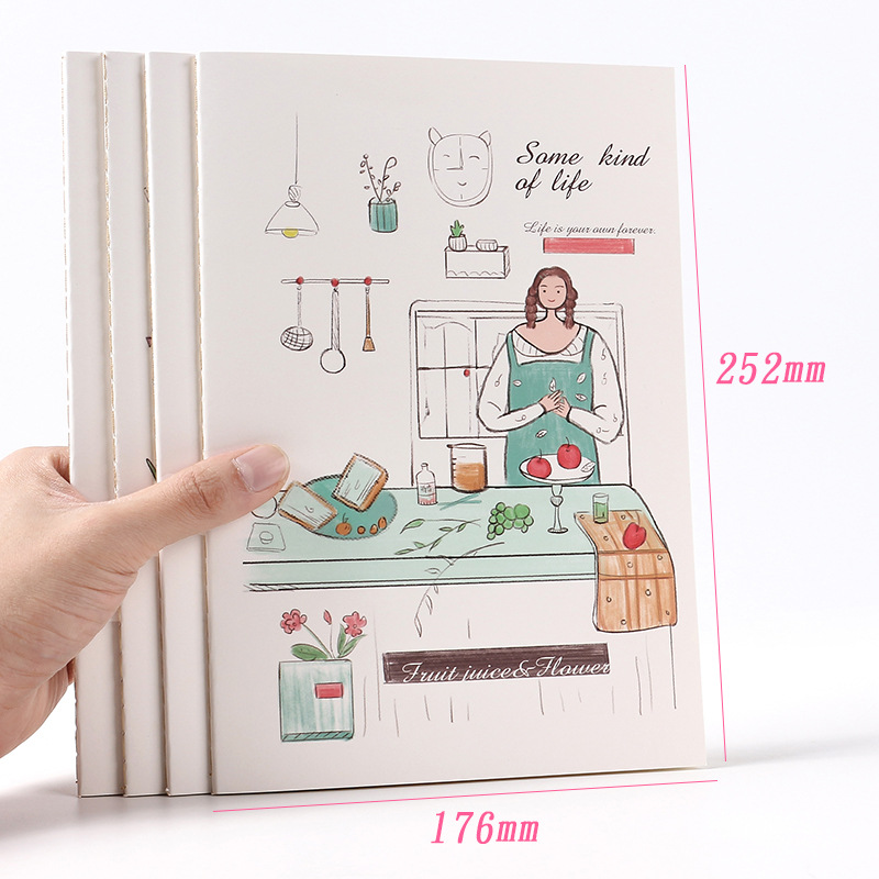 Lovely soft side copy car line book B5 large student homework exercise book creative line notebook wholesale Application Scenario