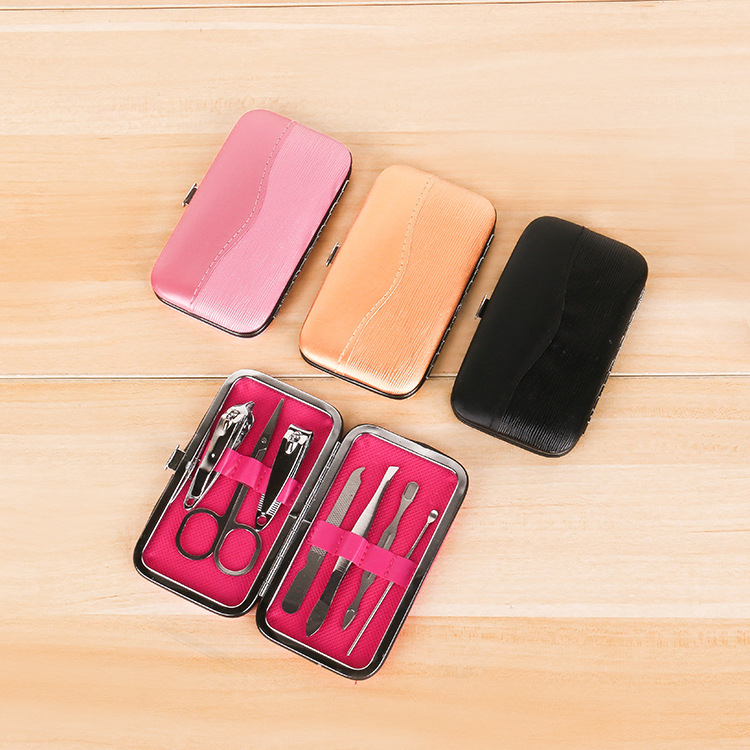 Customized LOGO of new seven-piece nail clipper set, nail clipper, manicure tool and manicure set full figure