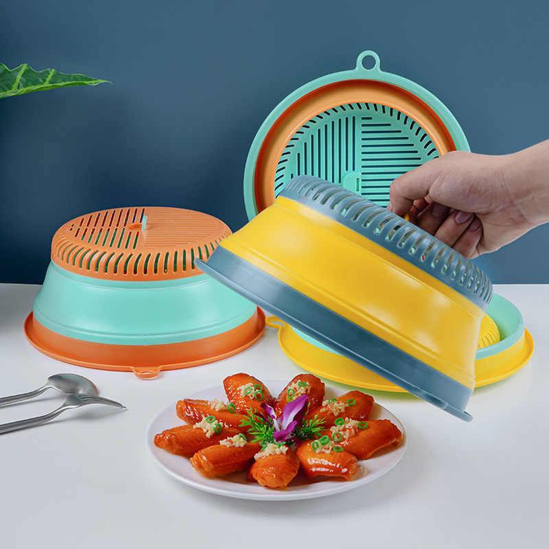 Food cover fly-proof vegetable cover folding table cover leftovers food cover household dust umbrella mosquito repellent leftovers insect repellent full figure