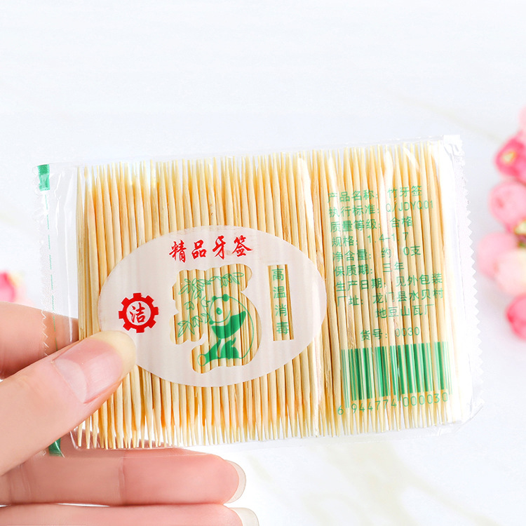 Hotel hotel restaurant Restaurant Restaurant disposable toothpick manufacturers natural environmental protection bamboo toothpick fine toothpick full figure