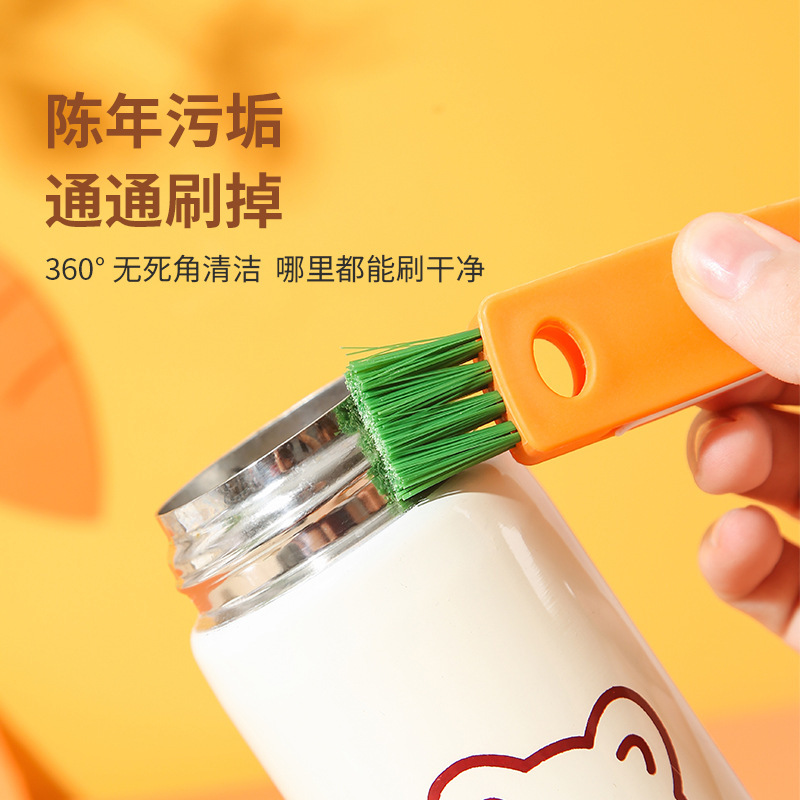 Japanese cup lid cleaning brush lunch box rubber ring groove gap cleaning brush milk bottle brush heat preservation cup lid cleaning brush Item Picture
