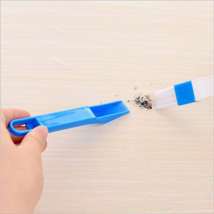 Window groove cleaning brush screen window cleaning tool window groove small brush with dustpan cleaning door and window gap brush Application Scenario