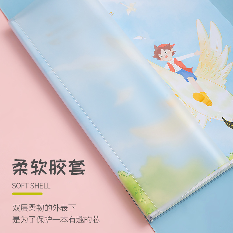 B5 Plastic cover this student pvc plastic cover diary Korea fresh simple notebook stationery wholesale Specification drawing