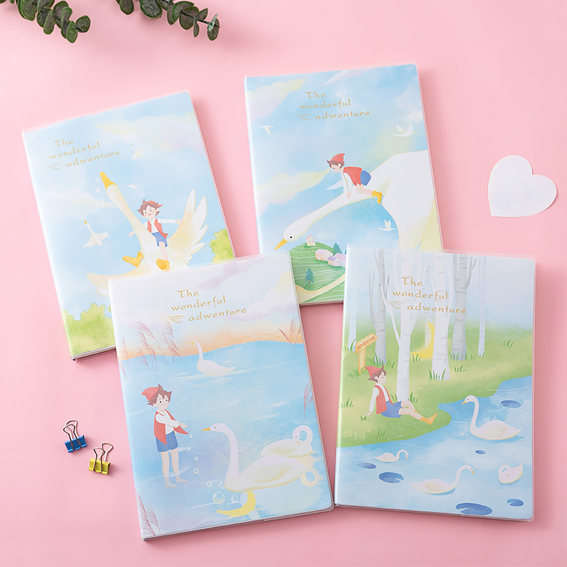 B5 Plastic cover this student pvc plastic cover diary Korea fresh simple notebook stationery wholesale details Picture