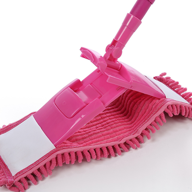 Chenille flat mop household removable cleaning durable ceramic tile mop mop wholesale multifunctional Specification drawing