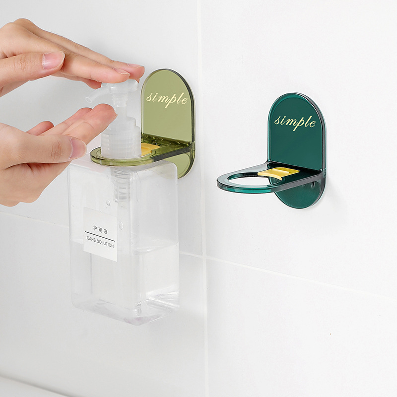 Nordic light luxury shower gel holder Hand sanitizer rack Bathroom no-punch shower gel rack Specification drawing