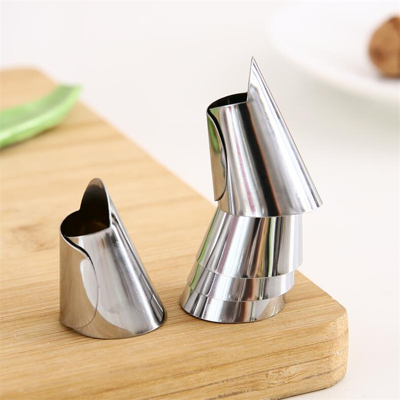 Edama-peeling tool iron nail cover plucking water chestnut broad bean pine nut pistachio shucking tool anti cutting hand finger guard full figure