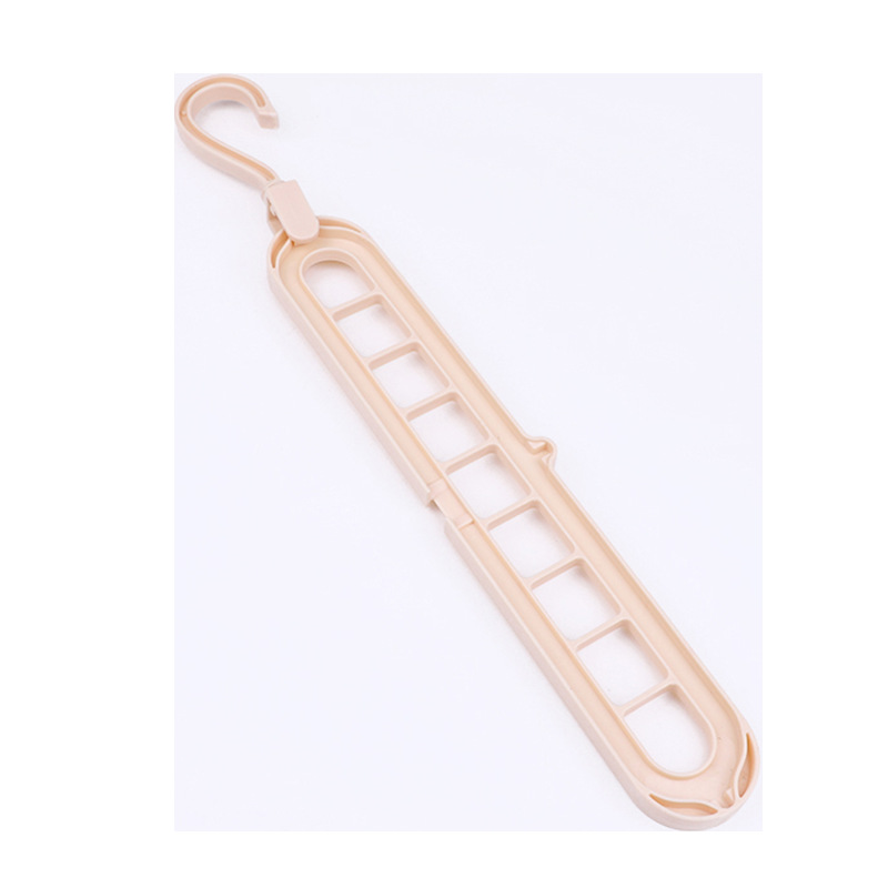 Douyin the same clothes shelf multi-functional hanger hanging nine holes magic hanger household drying hanger plastic Item Picture