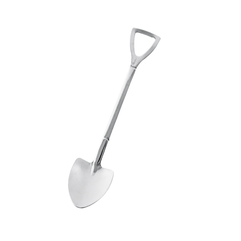 Spade spoon creative cute little spoon stainless steel home meal watermelon shovel spoon dessert lovers net red spoon Item Picture