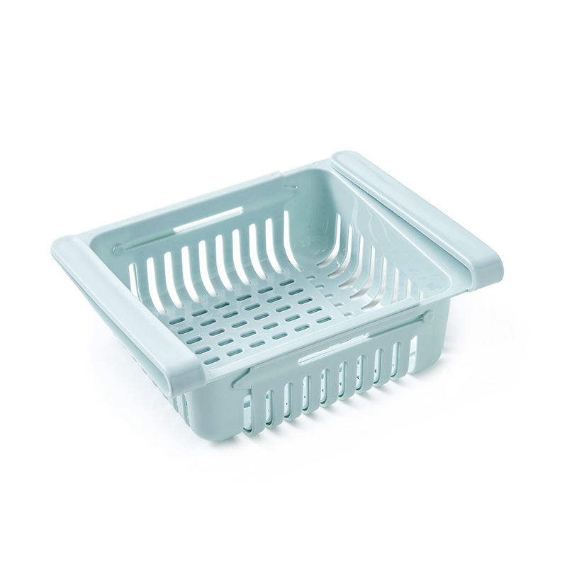 Refrigerator storage fruit basket can drain retractable box drawer partition figure box classification Nordic wind Item Picture