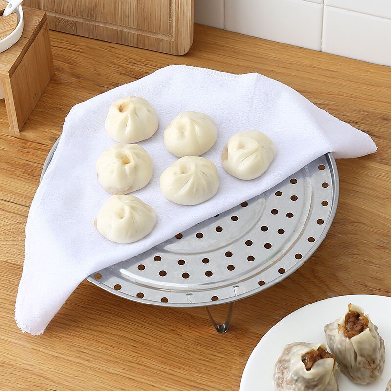 Cotton gauze non-stick steamer mat square small steamed bun steamer mat steamer cloth steamed bun steamer mat Application Scenario