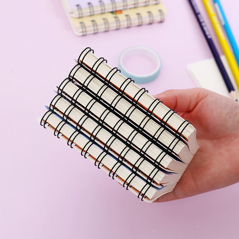 Hangsu cartoon Bear rollover coil this student portable pocket Notepad mini notebook A7 small notebook Application Scenario