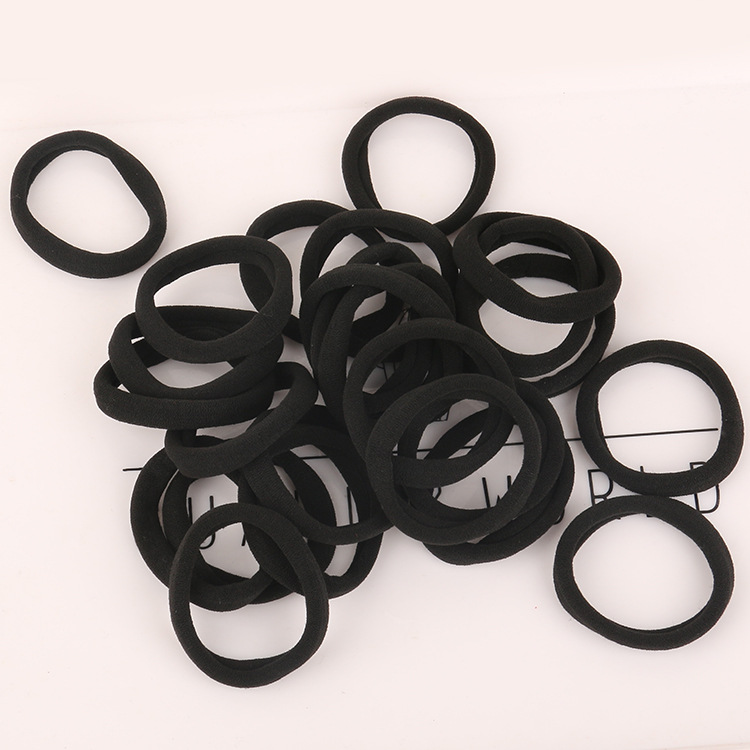 Korean version of high elastic towel hair coil without seam hair rope leather band candy color leather band wool coil manufacturers wholesale Application Scenario
