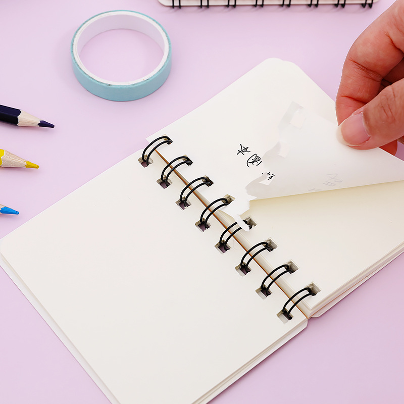 Hangsu cartoon Bear rollover coil this student portable pocket Notepad mini notebook A7 small notebook Specification drawing