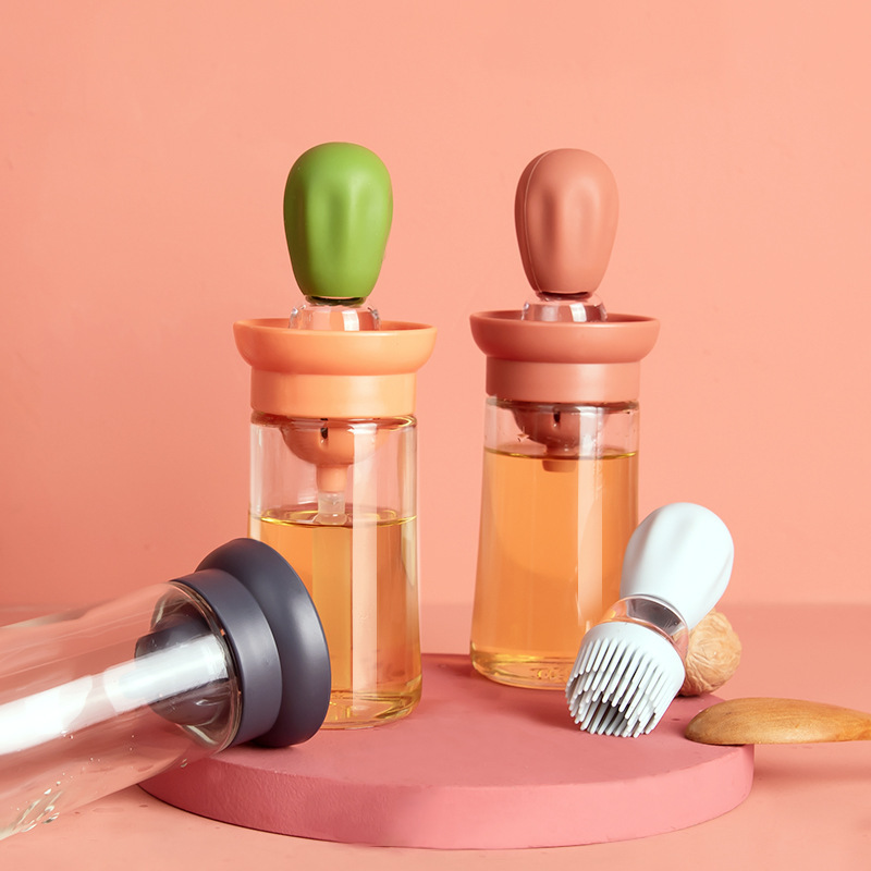 High temperature resistant pressing type outdoor silicone brush head barbecue brush water drop oil pot bowl to measure oil bottle brush oil bottle Application Scenario