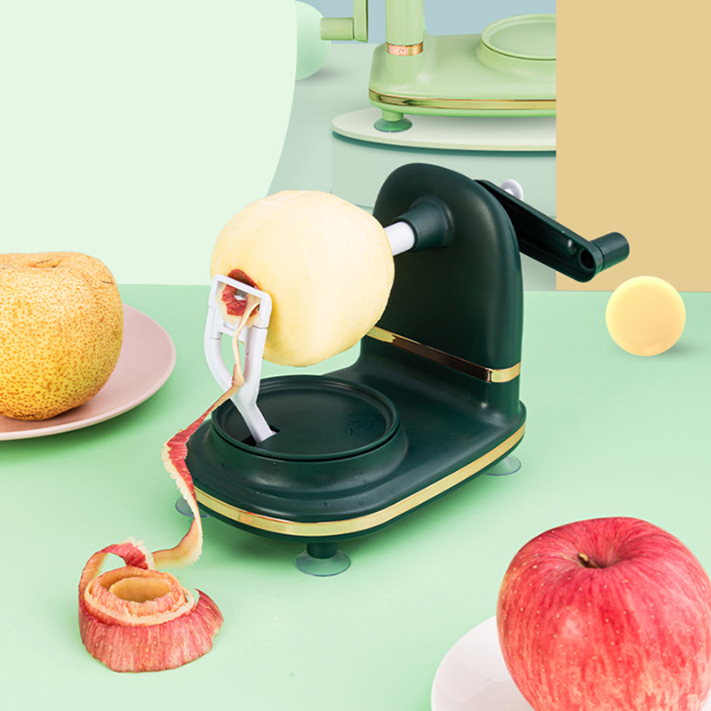 Manufacturers supply new material sea shell gold apple peeler apple peeler hand shake fruit new paring knife Application Scenario