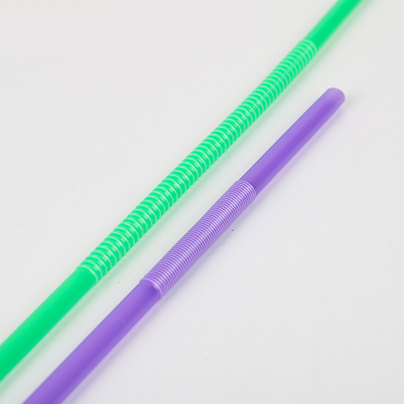 100 straw disposable fruit juice drink elbow modeling plastic hand creative color art elbow straw Specification drawing