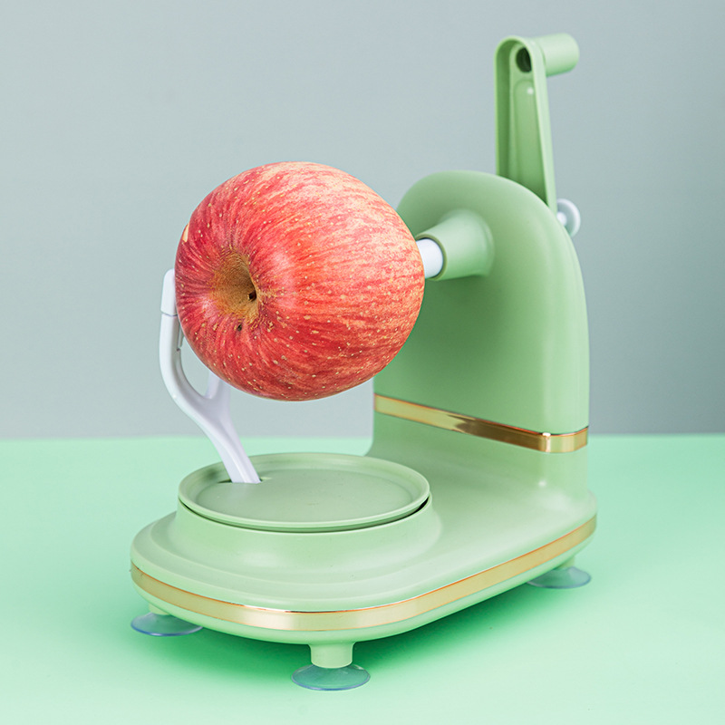 Manufacturers supply new material sea shell gold apple peeler apple peeler hand shake fruit new paring knife full figure