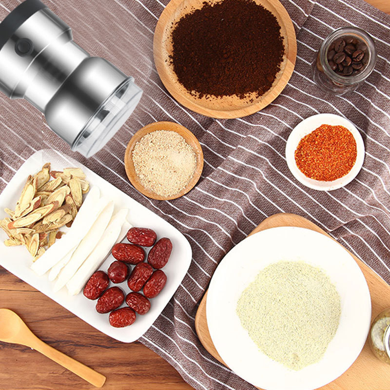 Household small grain mill stainless steel coffee machine West kitchen flour beater household electric grinder details Picture