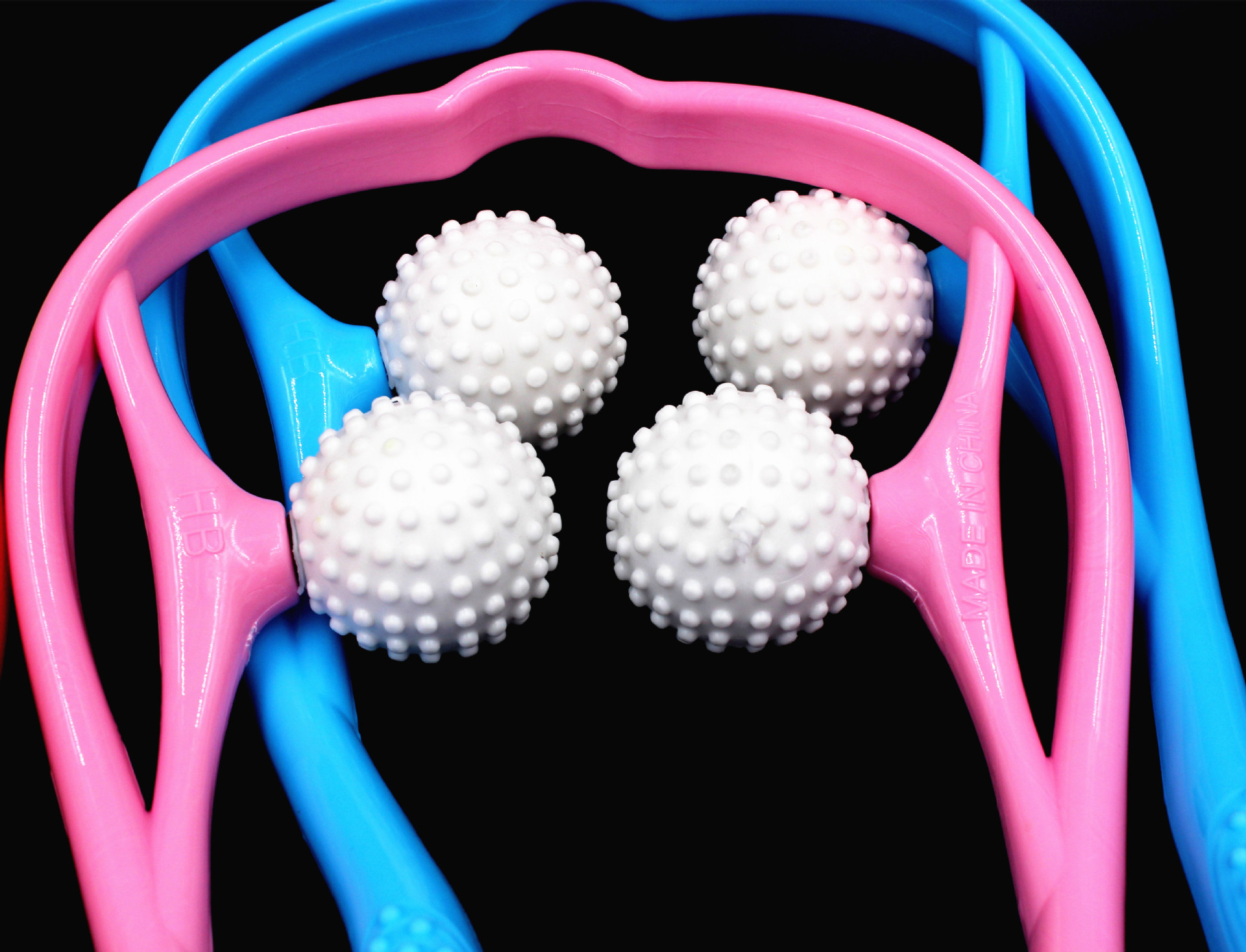 Manual massager cervical vertebra massager neck Manual neck massager Acupoint massage shoulder and neck massager Specification drawing