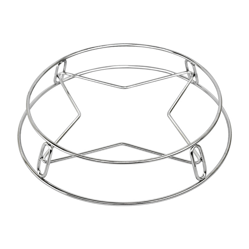 Tiktok Boom style pot rack stainless steel kitchen pot rack Steamer rack 4.0MM thick non magnetic round shelf Item Picture
